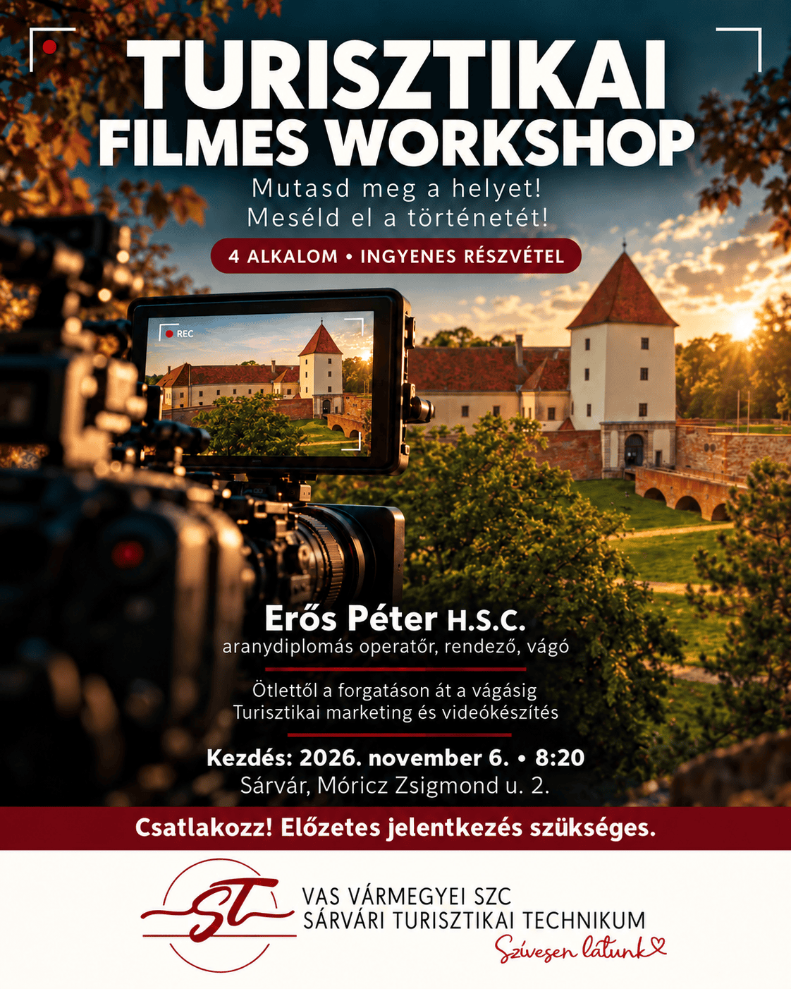 Sárvári vár egy filmes workshop plakátján.png