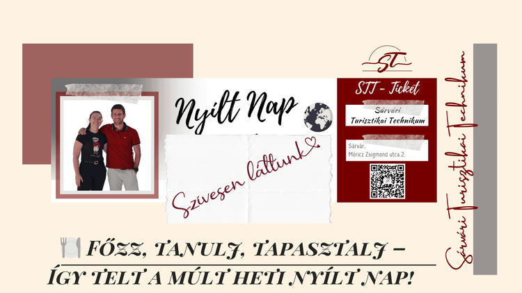 🌟 Szívesen láttunk a Sárvári Turisztikai Technikumban 2025.