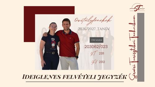 Ideiglenes felvételi jegyzék 2026.